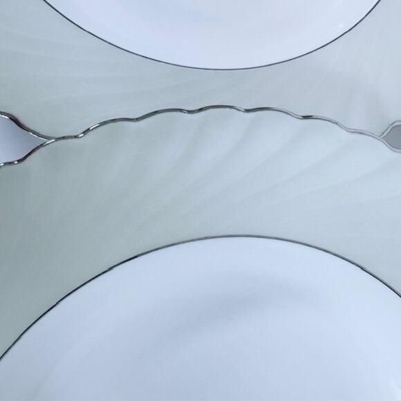 Royal Tettau South Wind Grey Green Rim Soup Bowl Gray/Green Border Swirled VTG - Picture 6 of 12